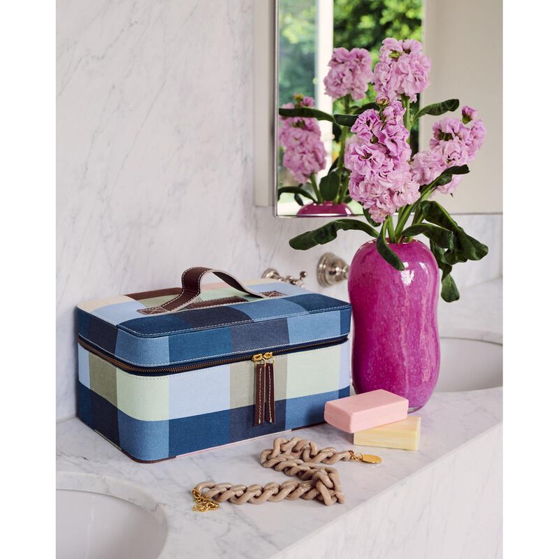 Kip&Co Woodlands Tartan Toiletry Case image number 1